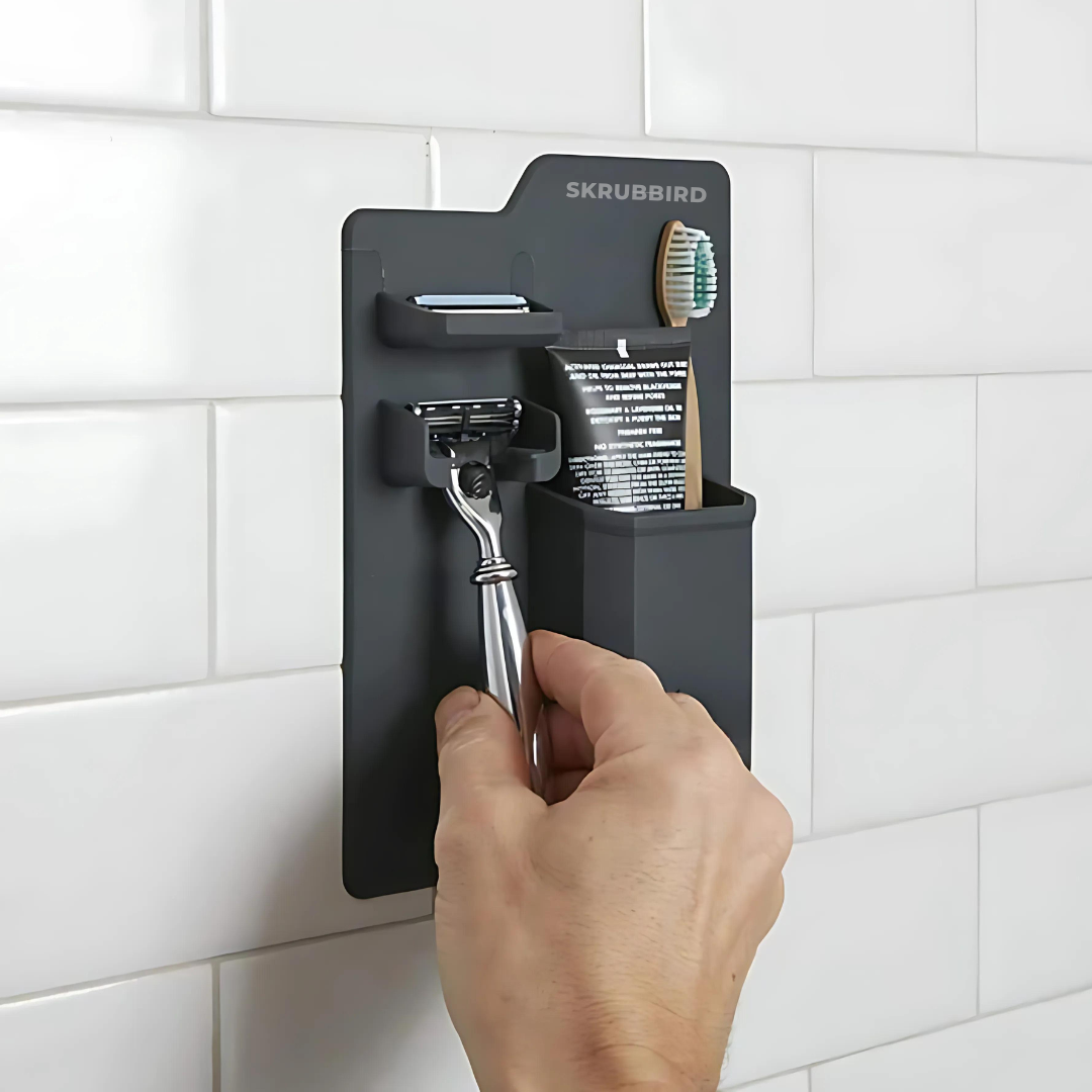 The Heron⏐Toothbrush & Razor Holder